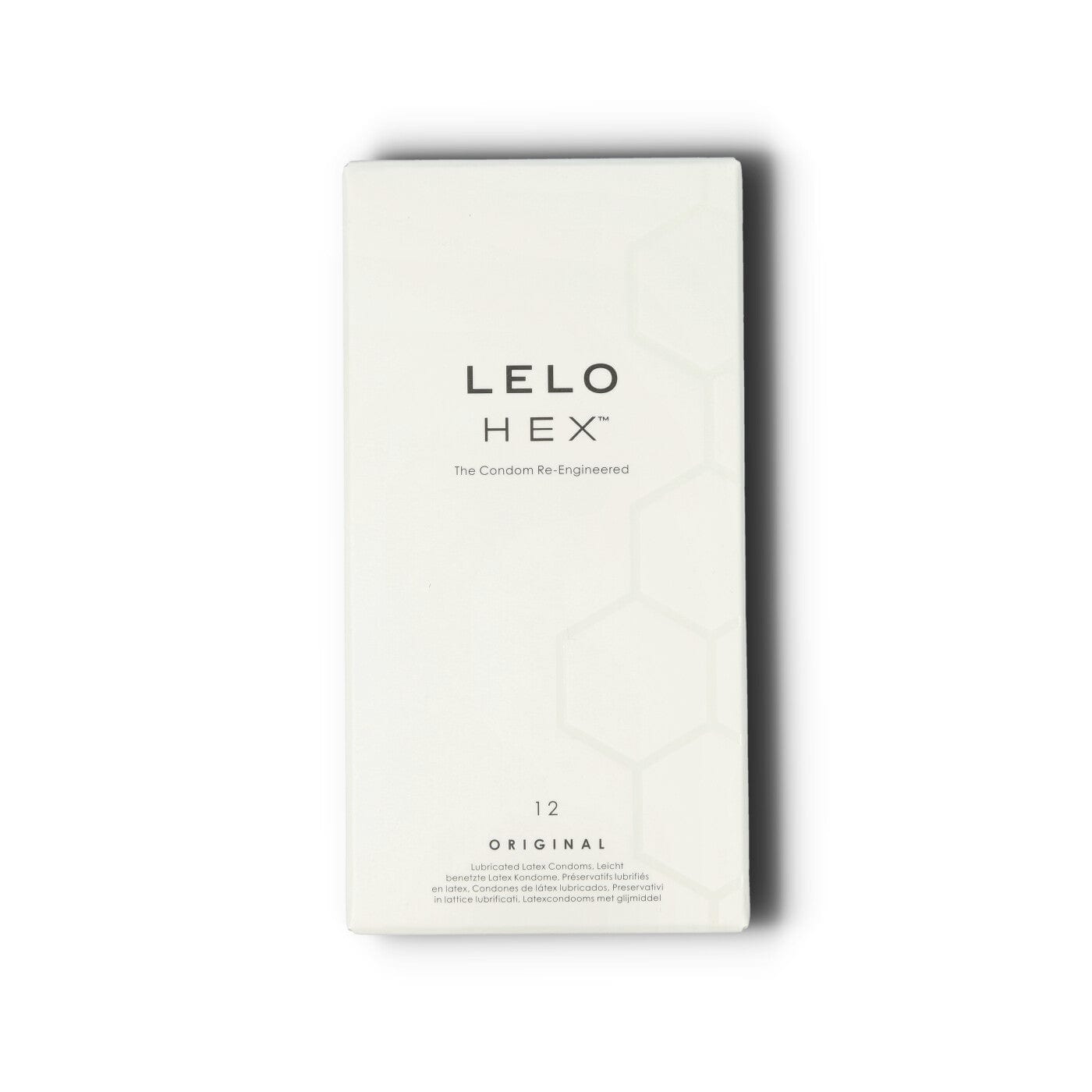 Lelo hex kondom 12 stks hvid pakke