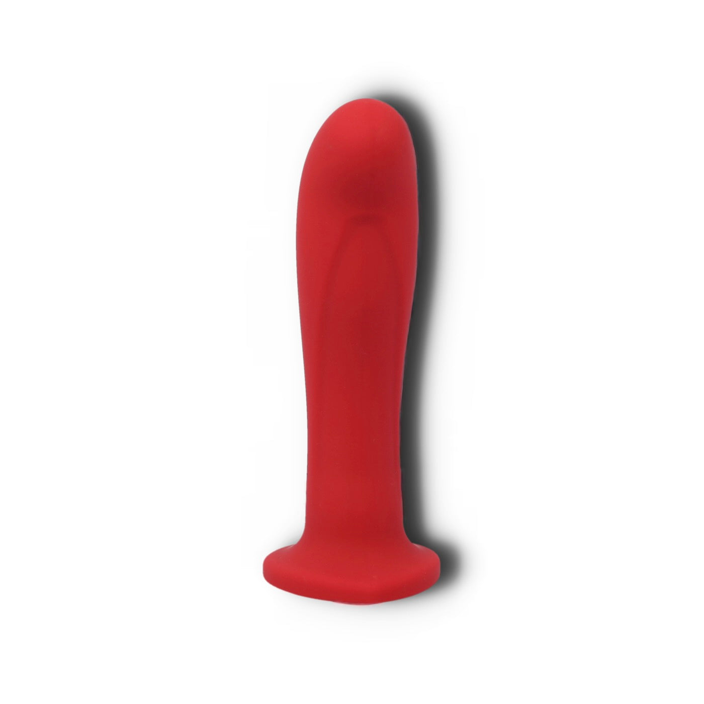 Jezebel harness dildo med skygge på hvid baggrund