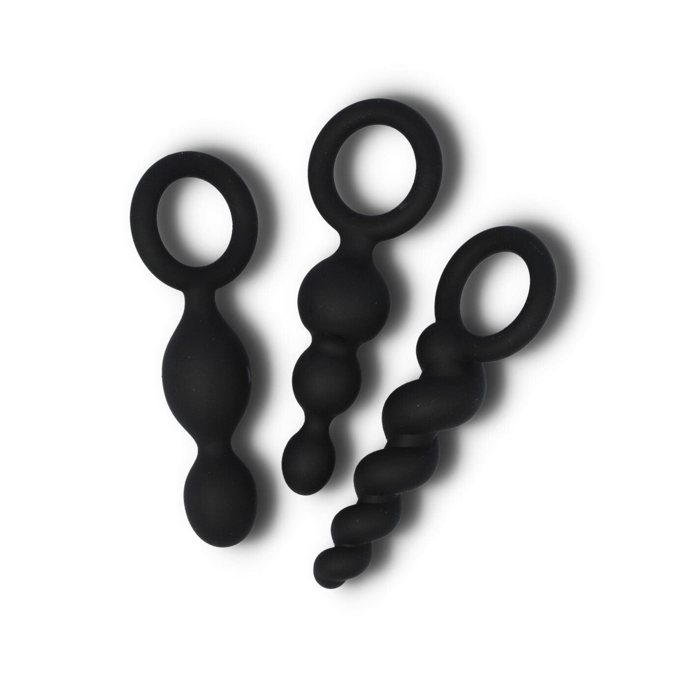 Booty call butt plug 3 pak fra Satisfyer sorte